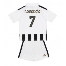 Juventus Francisco Conceicao #7 Hemmaställ Barn 2026-27 Korta ärmar (+ Korta byxor)